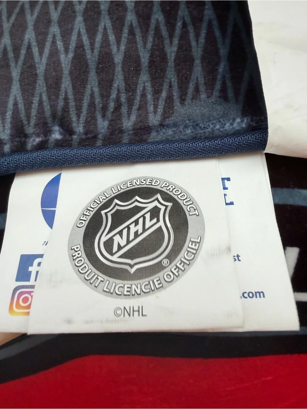 NWT NHL Washington Capitals Puck Travel Cloud Pillow